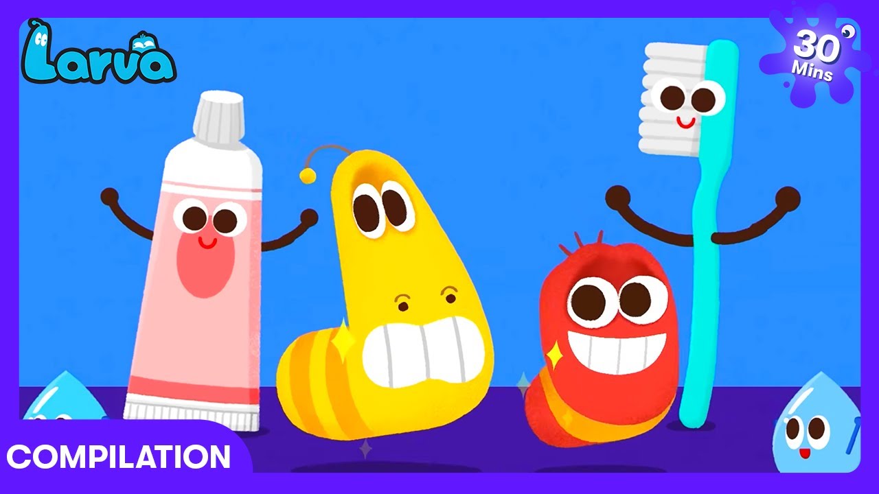 Larva - ¡A lavarse los dientes! | Dibujos Infantiles | WildBrain Preescolar