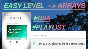 1.Remove Duplicates from Sorted Array | LeetCode 26 | Top Interview Questions | DSA Playlist