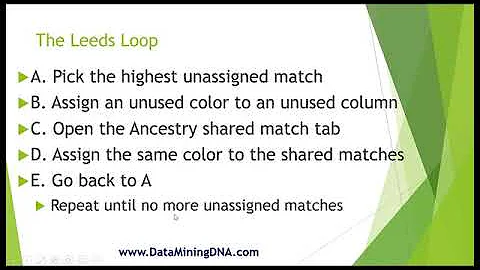The Leeds Method with Ancestry Matches - a Demo
