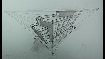 Architecture How To Draw Building in 3 Point Perspective