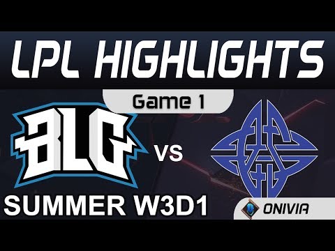 BLG vs ES Highlights Game 1 LPL Summer Season 2020 W3D1 Bilibili Gaming vs eStar Gaming by Onivia
