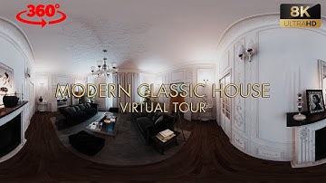 Modern Classic House - 360° virtual tour 8K HDR 60FPS | Made with Unity HDRP