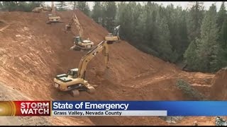 Massive Grass Valley Sinkhole Prompts Emergency Declaration, Fear Ahead Of Looming Storms
