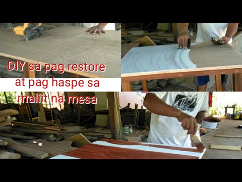 3/4 plywood madali at mabilis na paraan sa pag-restore at pag-haspe ng lamisa