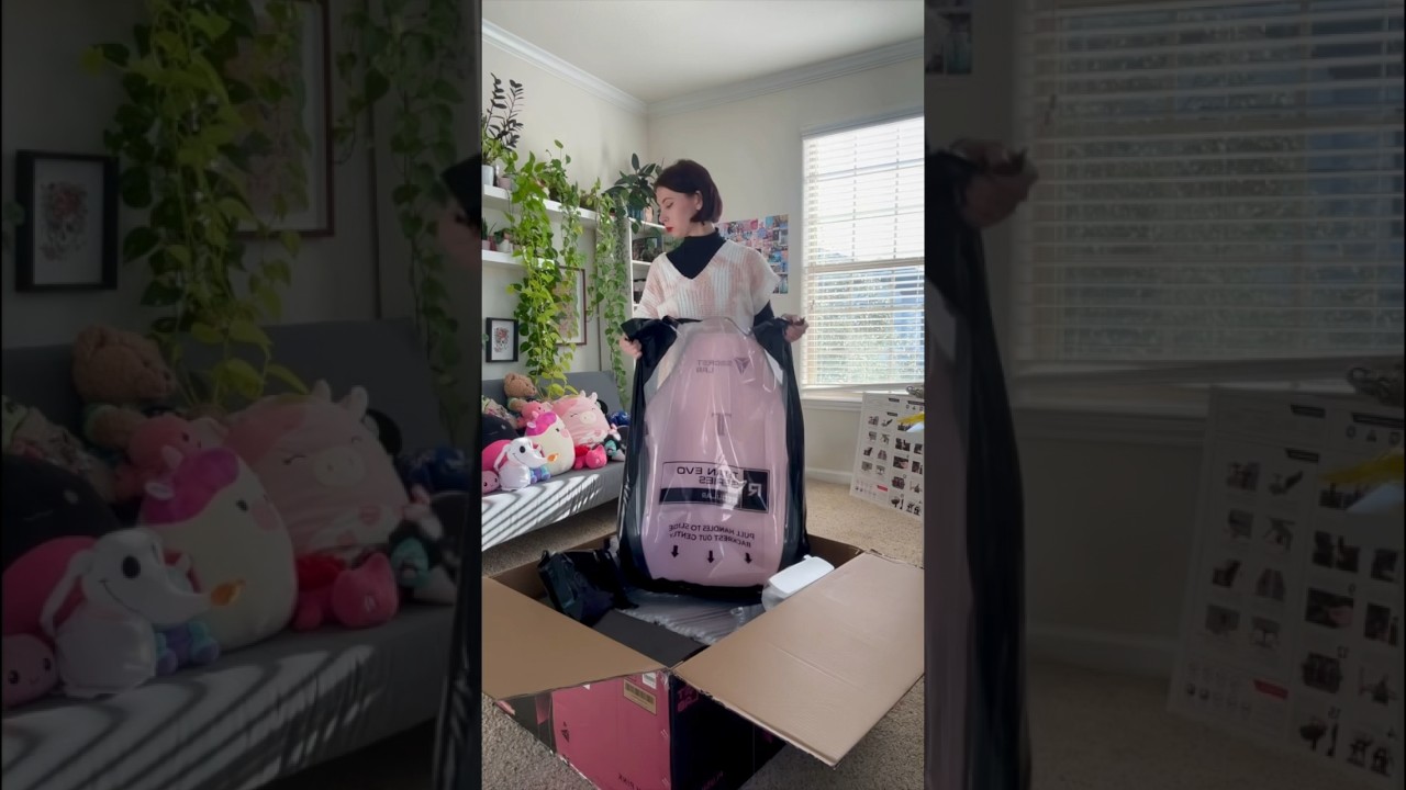 Unboxing my new PINK SECRETLABS CHAIR ASMR 