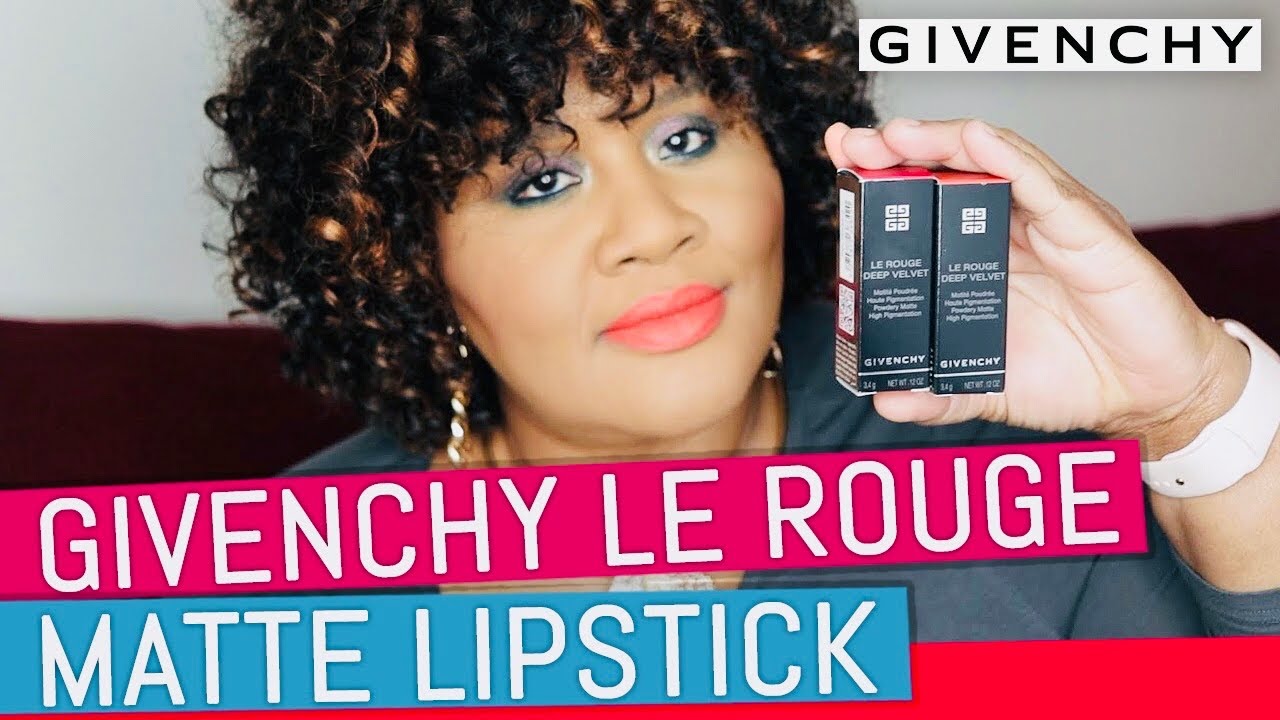 NEW* Givenchy Le Rouge Deep Velvet Matte Lipstick | LIP SWATCH - YouTube