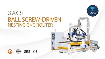 New Designed Ball Screw Driven 4x8 Nesing ATC CNC Router with Two Carousel Tool Magazines