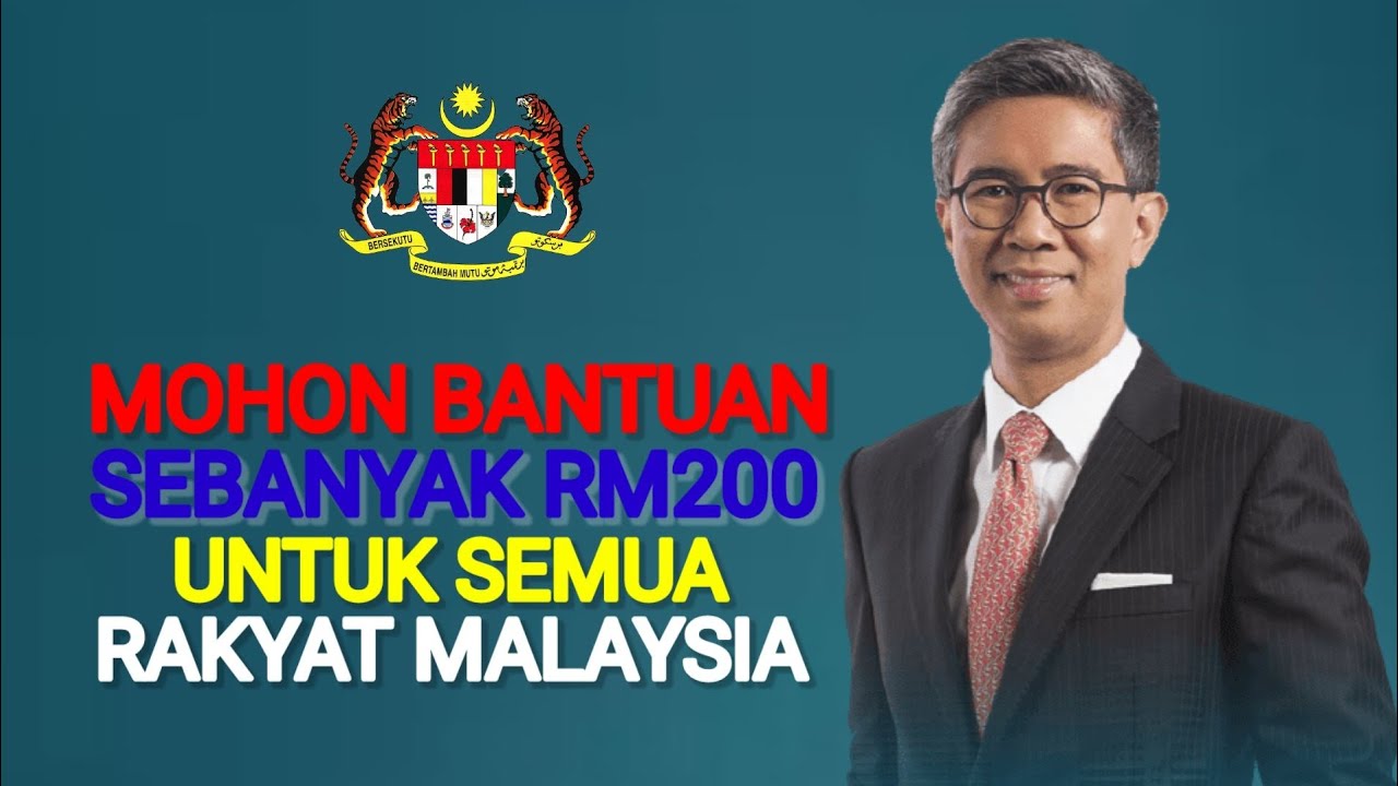 Bantuan rm200 untuk semua rakyat malaysia