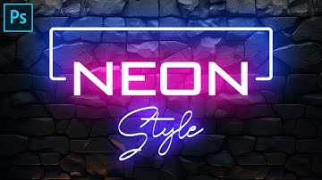Create Glowing Neon Text effect | Photoshop Text Effect - Photoshop tutorial  #photoshop