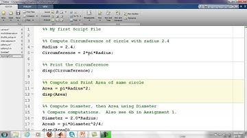 Script Files in Matlab: Part 6 (of 6)