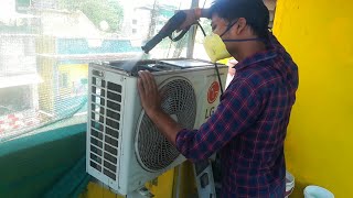 How To Clean AC outdoor Unit in Easy Way | Become Youtuber |