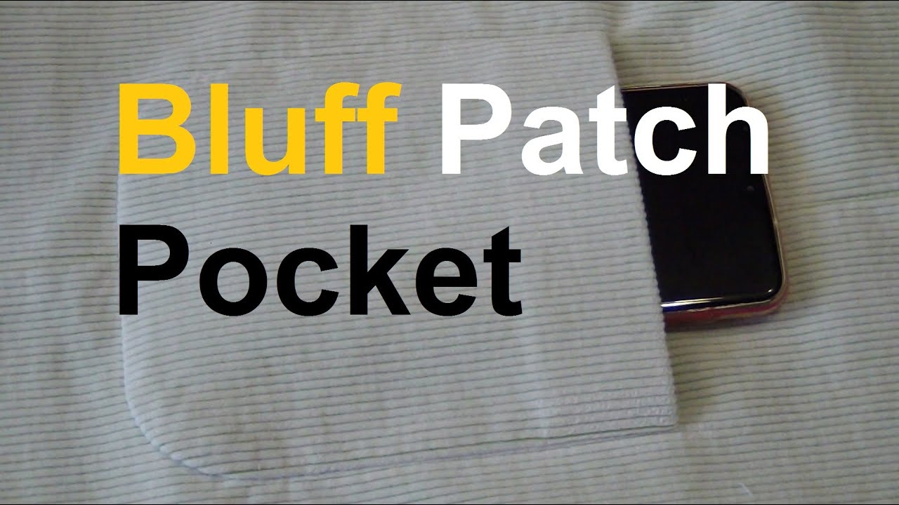 How to Sew a Bluff Patch Pocket YouTube