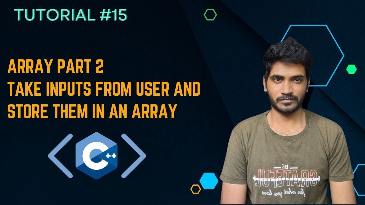 Array Part 2 | Take Inputs from User and Store Them in an Array - YouTube