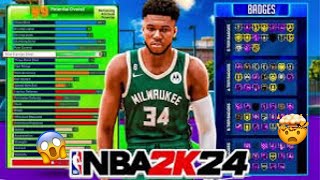 NBA 2K24 GIANNIS ANTETOKOUNMPO BUILD - HOF BULLDOZER INSIDE BIGMAN BUILD