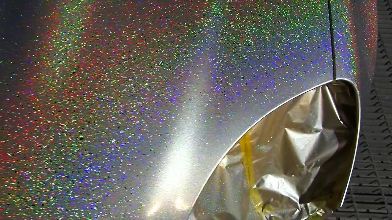 How to paint ultra fine flakes rainbow part 2 / カスタムペイント 