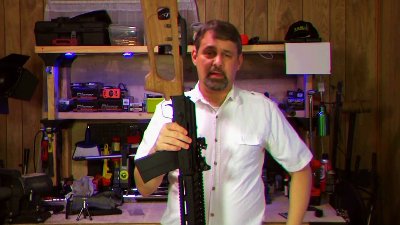 New Saiga (rifle/shotgun) stock (wood svd style) YouTube