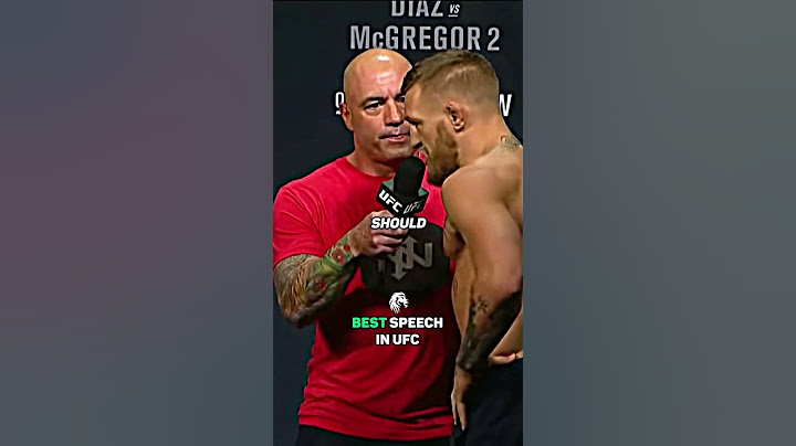 BEST UFC SPEECH EVER! - CONOR MCGREGOR