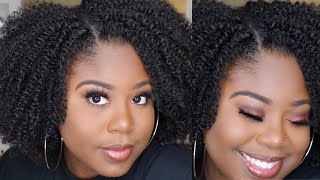 $15 Natural Crochet Style in under 2 Hours | No Leave Out |  Type 4 Natural Hair Protective Style