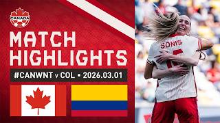 Sonis Scores a SCREAMER! | Canada 4-1 Colombia | SheBelieves Cup 2026 HIGHLIGHTS
