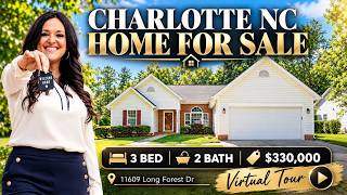 Charlotte NC Home for Sale | 3 Bed Ranch Home for $330K | 11609 Long Forest Dr