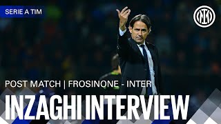 SIMONE INZAGHI INTERVIEW | FROSINONE 0-5 INTER 🎙️⚫🔵