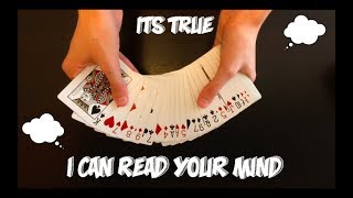 Very Cool Mind Reading Card Trick Performance And Tutorial!