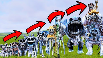 ALL ZOONOMALY MONSTERS SIZE COMPARISON in Garry
