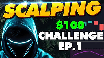 Scalping Crypto on the 5 Min Time Frame ($100 Trading Challenge EP.1)