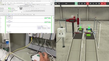 Ladder code for Digital twin (Factory IO, Studio 5000,  CompactLogix™ 5370 Controller )