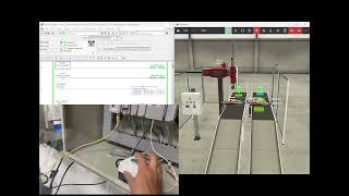 Ladder code for Digital twin (Factory IO, Studio 5000,  CompactLogix™ 5370 Controller )