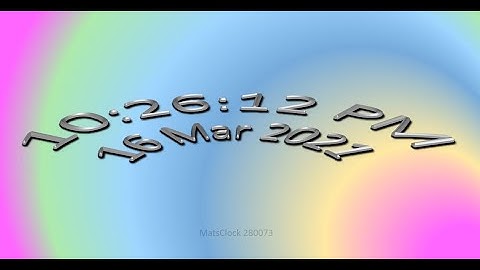 MatsClock 280073 - Free Digital Clock for PowerPoint Presentation Slides