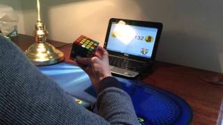 5x5 Cube Solved One-Handed!(Time-Lapse)