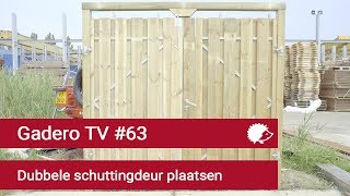 schuttingdeur plaatsen - YouTube