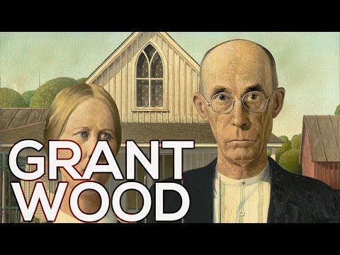 Grant Wood: A collection of 87 works (HD)