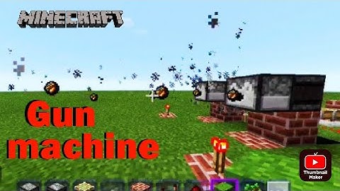 ultra rapid -fire machine gun Minecraft tutorial (fast & Easy)