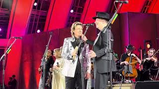 Annie Lennox performs Why with Brandi Carlile at The Hollywood Bowl October 14, 2023