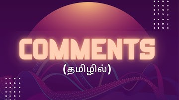 #5 COMMENTS IN HTML FOR BEGINNERS | TAMIL | #htmltutorial #beginners #html5 #comments #codewithaswin