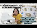 How To Convert An Epson Ecotank ET-2760 Sublimation Printer / Sublimate A Shirt To Sell On Etsy