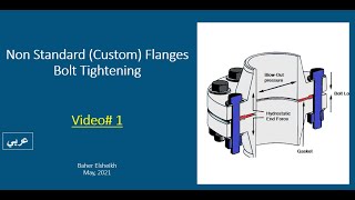 Non Standard Flange: Design and Bolt Tightening Basis-  Video1