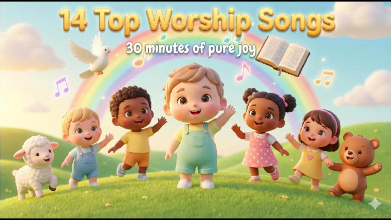 Nonstop Praise Party! 14 Happy Worship Songs for Little Kids (30 Min Collection)