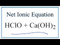 Net Ionic Equations and Spectator Ions