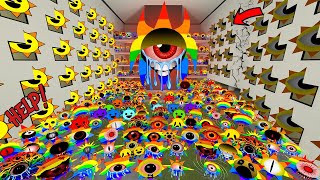 BIG RAINBOW SPRUNKI MR SUN PHASE 15 WANTS ME TO HELP THEM FROM FULL HOTEL OF ANGRY NEXTBOTS in Gmod