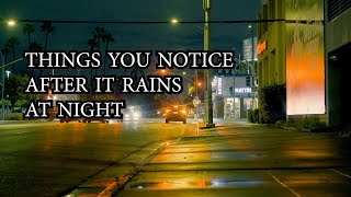 THINGS YOU NOTICE AFTER IT RAINS AT NIGHT 🌧️ (#Meditative video ☺️) Filmed on Sony A7s3 w/70-200mm
