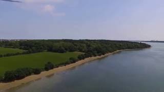 Dji 3S View Of Orwell Bridge And Boats On River