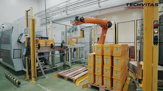 Tetra Pak palletizing system | TECHVITAS ROBOTIKA x BALTICOVO