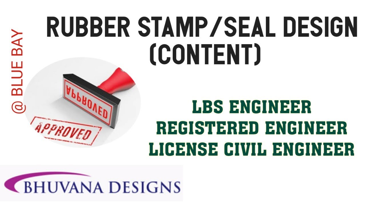 Regular Rubber Stamp - Professional Engineer Stamps