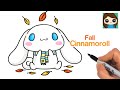 How to Draw Cinnamoroll Enjoying Fall Leaves | Sanrio