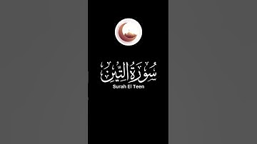 Surah El Teen سورة التين