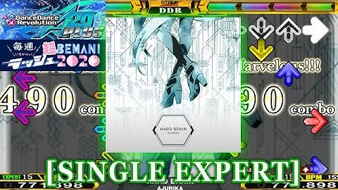 【DDR A20 PLUS】 HARD BRAIN [SINGLE EXPERT] 譜面確認＋クラップ