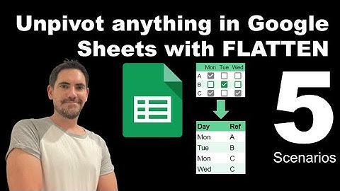 Unpivot in Google Sheets with FLATTEN: Column pairs, auto expand++